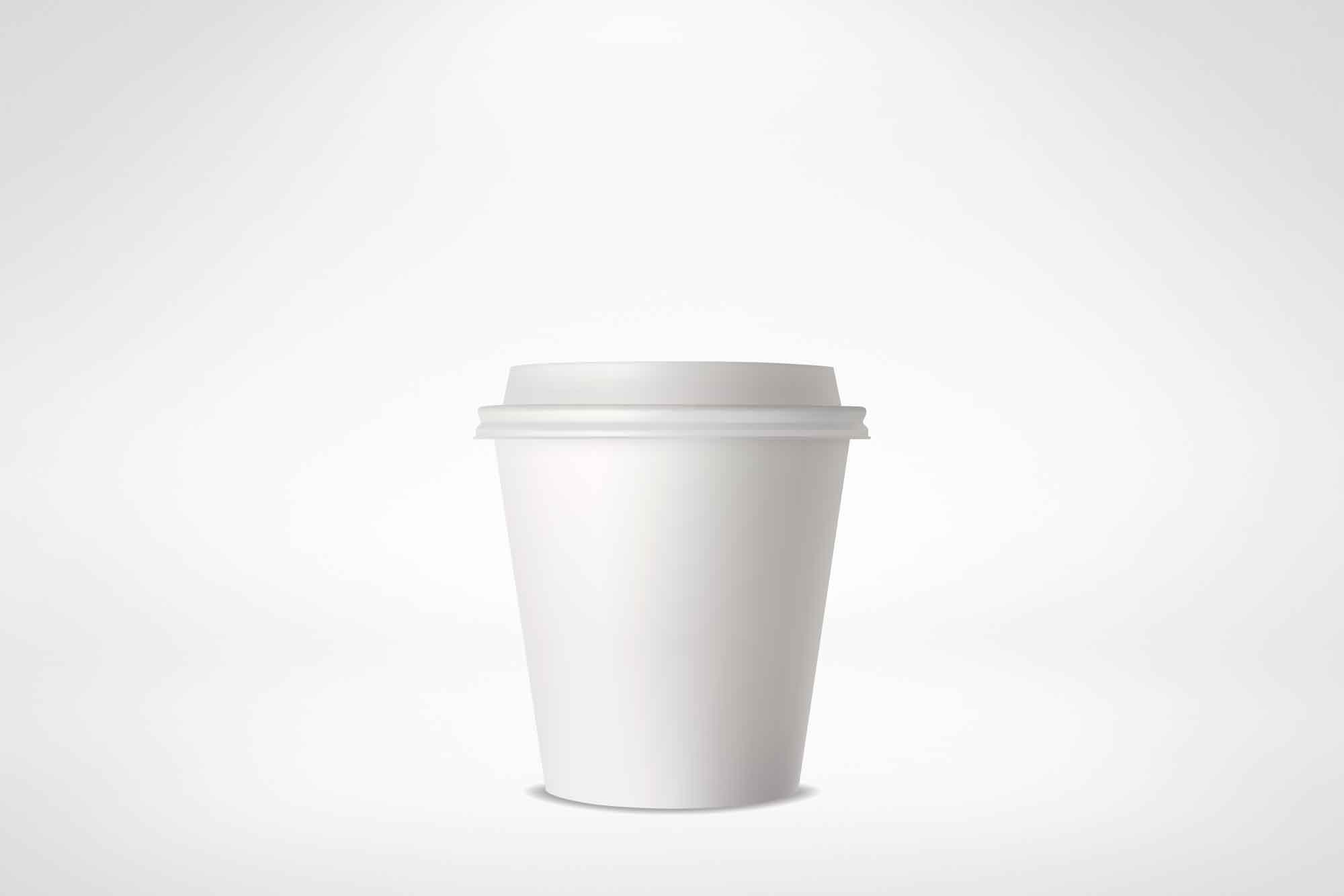 Small Paper Cup with Lid
