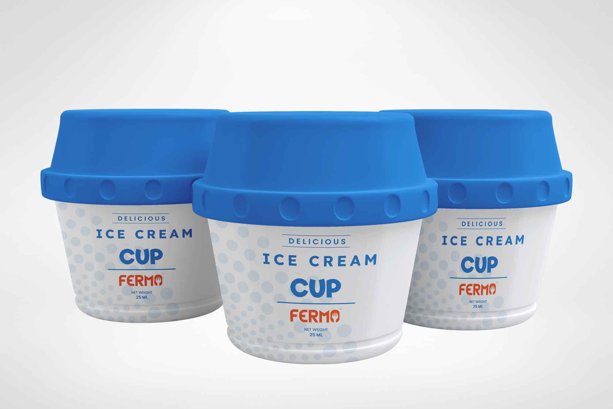ice cream cup with Lid