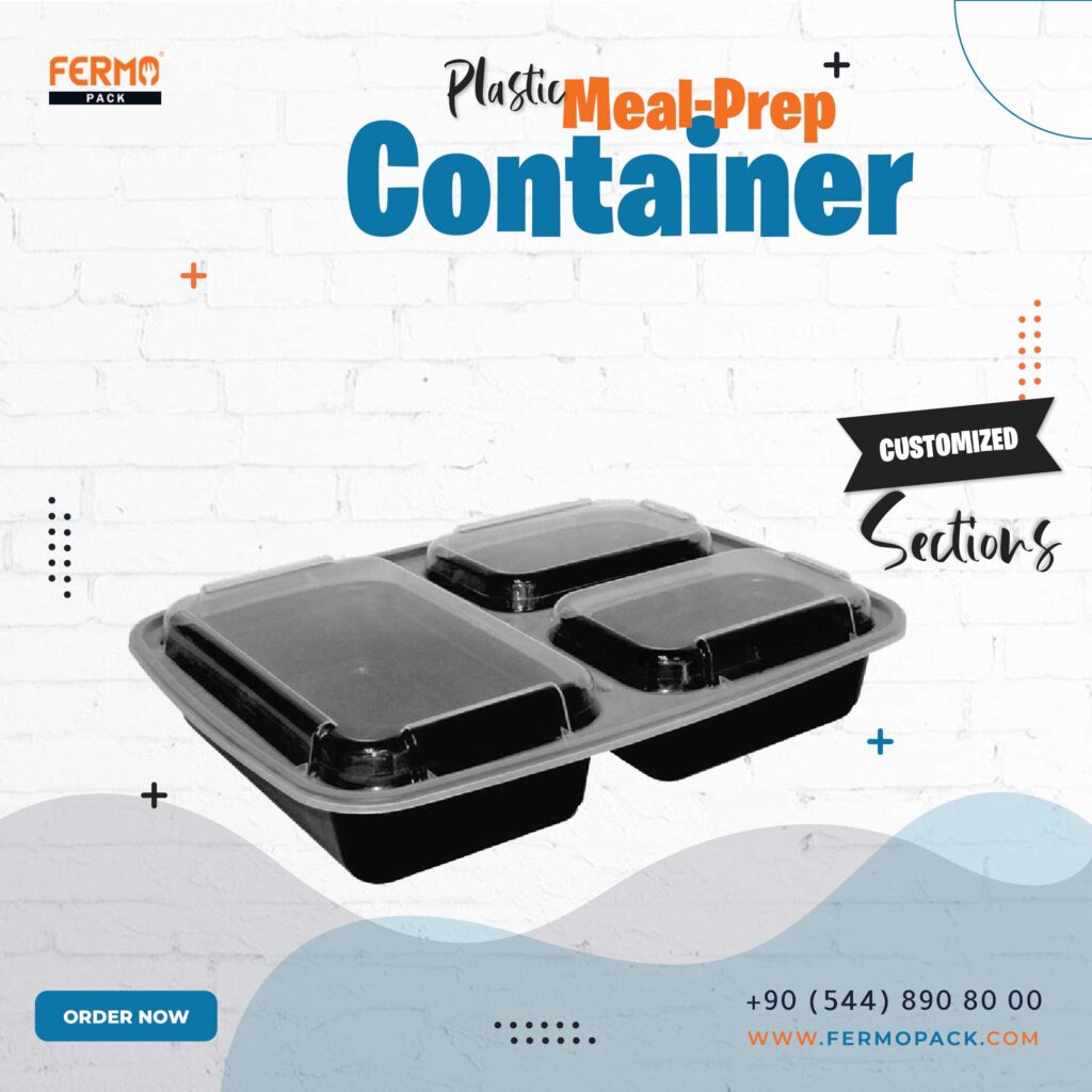 Fermopack Customizable Plastic Meal-Prep Container