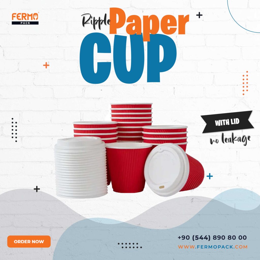 Ripple Paper Cup with Lid