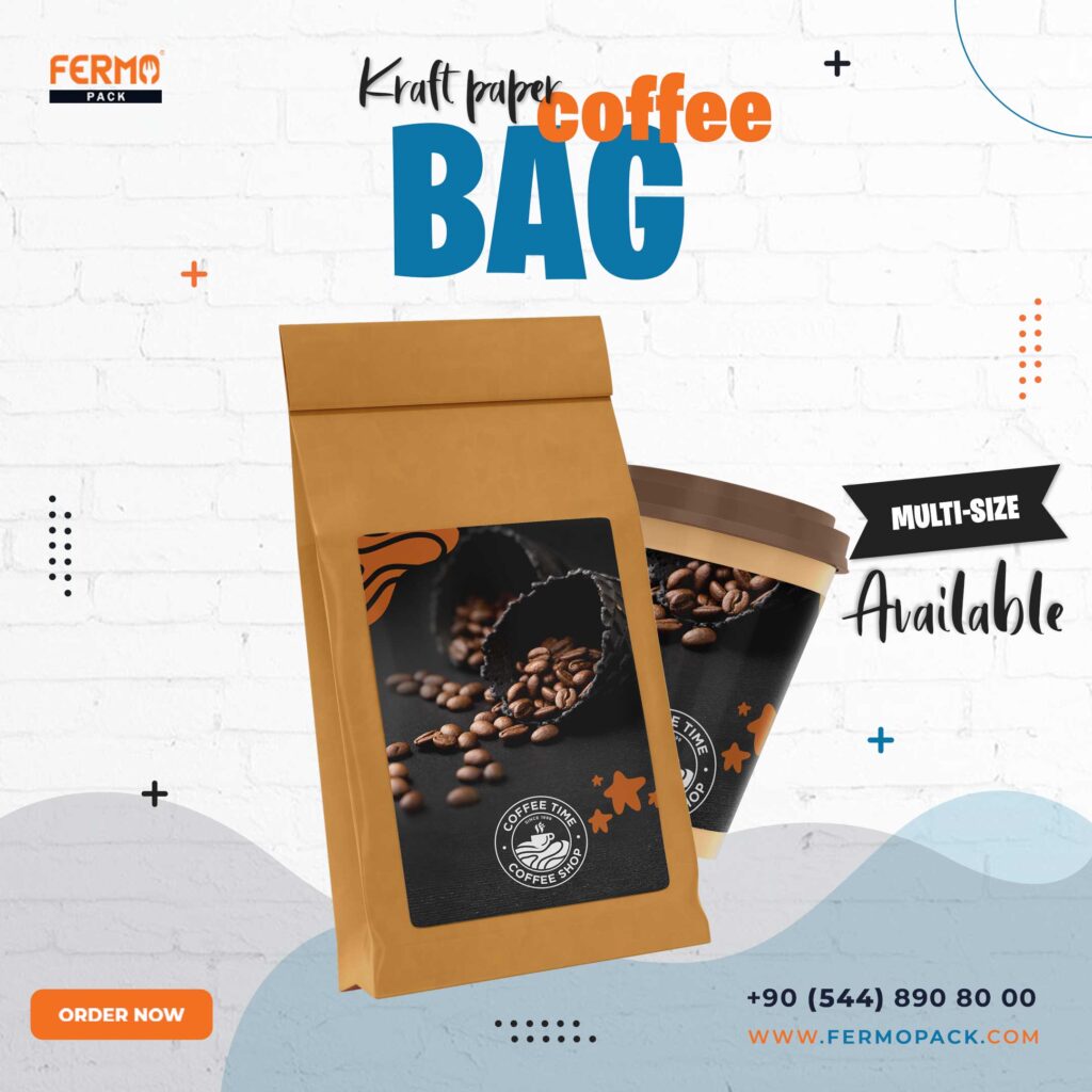 kraft paper coffee bag