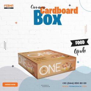 Cardboard Bakery Cinnamon Take Away Food Packaging Box