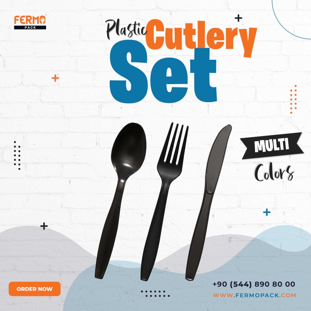 Plastic knife fork and spoon Cutlery Sets