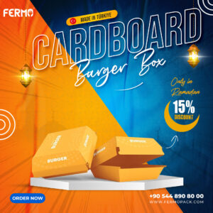Ramadan cardboard burger box
